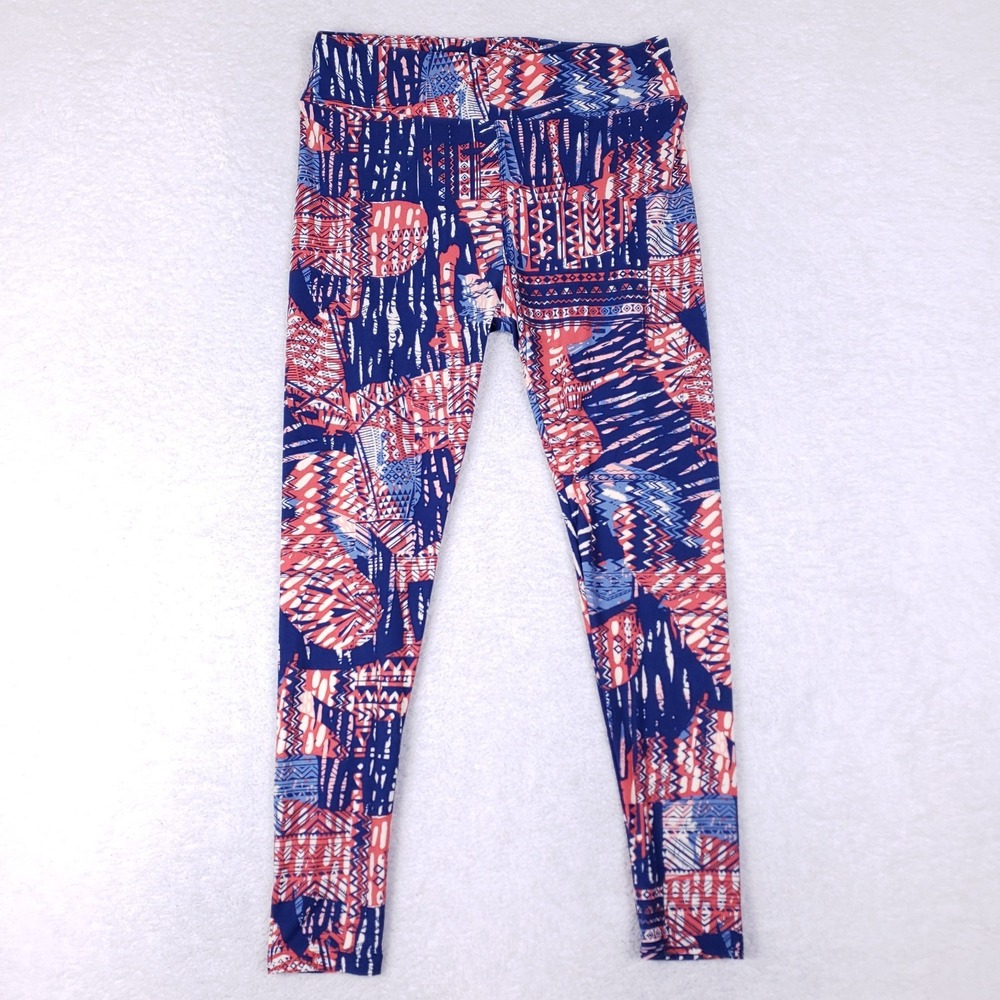 LuLaRoe Leggings Tall & Curvy Geometric Print Soft Stretch‎ Multicolor Pants